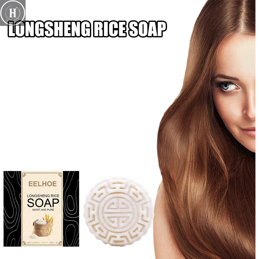 Rice Water Shampoo Soap Solid Hair Growth Shampoo Bar Hair Regrow Shampoo Bar Drop Shipping HALALZEN