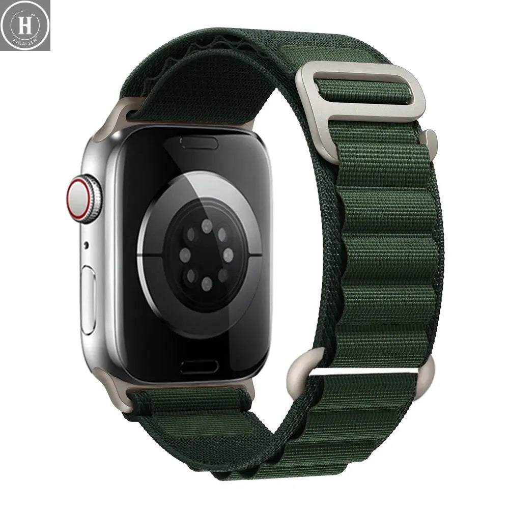 for Apple watch Straps 45mm 46mm 49mm 42mm iwatch Band 44mm 40mm Nylon Alpine bracelet correa Series 10 9 8 7 6 11 SE Ultra 2 3 HALALZEN