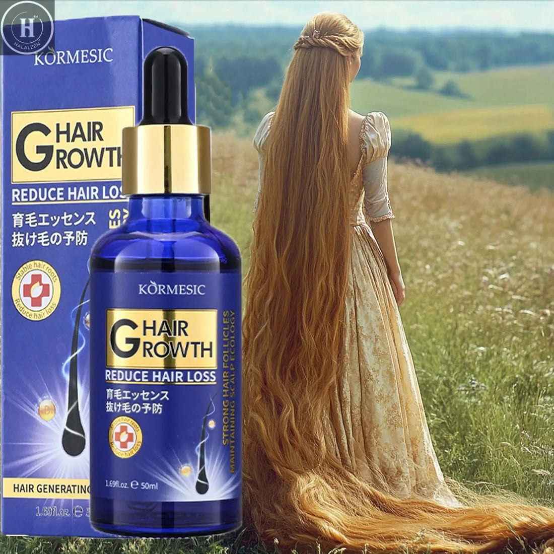 Hair Growth Serum Anti Loss Regrowth Hair Growth Oil Prevent Baldness Repair Damage Scalp Massage Moisturizing Nourish Hair Care HALALZEN