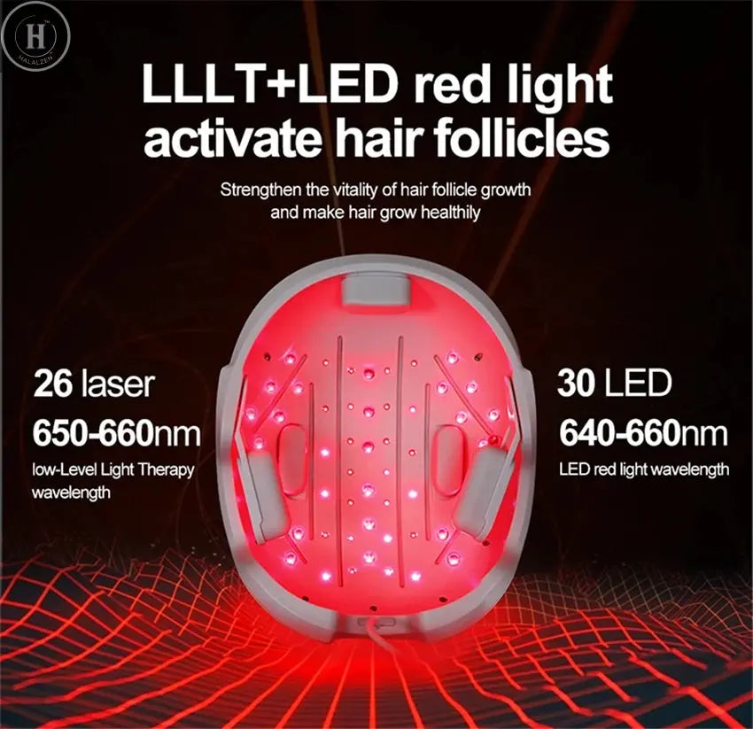 Lescolton laser helmet red light therapy hair laser hat for hair growth cap hair growth products LLLT hair regrow red light HALALZEN