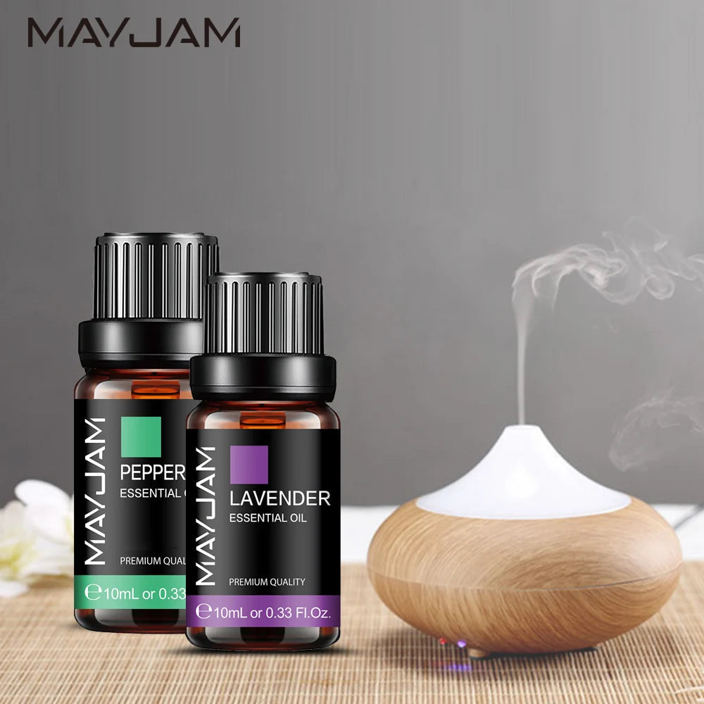 MAYJAM 10ml Essential Oils For Humidifier Diffuser Scented Candle Handmade Soap Air Freshener Lavender Peppermint Lemon HALALZEN