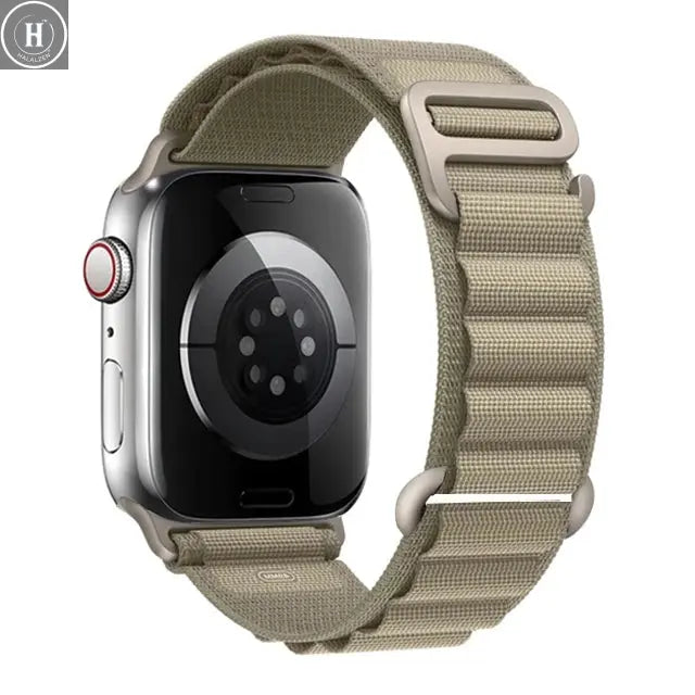 for Apple watch Straps 45mm 46mm 49mm 42mm iwatch Band 44mm 40mm Nylon Alpine bracelet correa Series 10 9 8 7 6 11 SE Ultra 2 3 HALALZEN