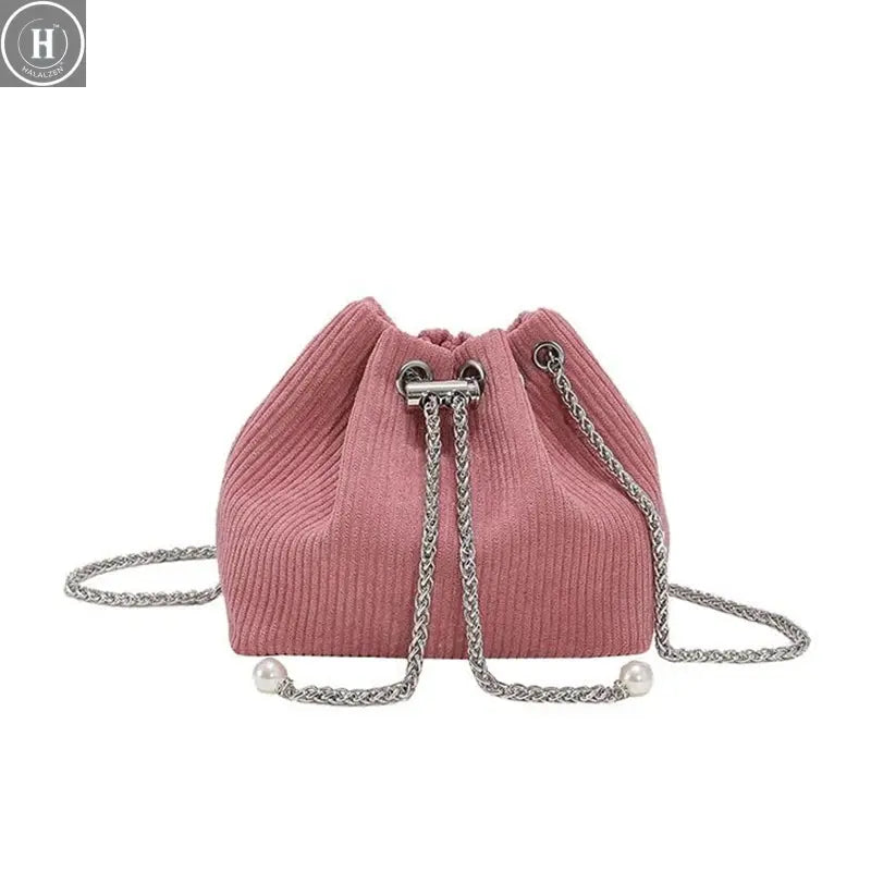 Summer women handbag new style mini bucket bag chain small shoulder bag 01-SB-mnstsr HALALZEN