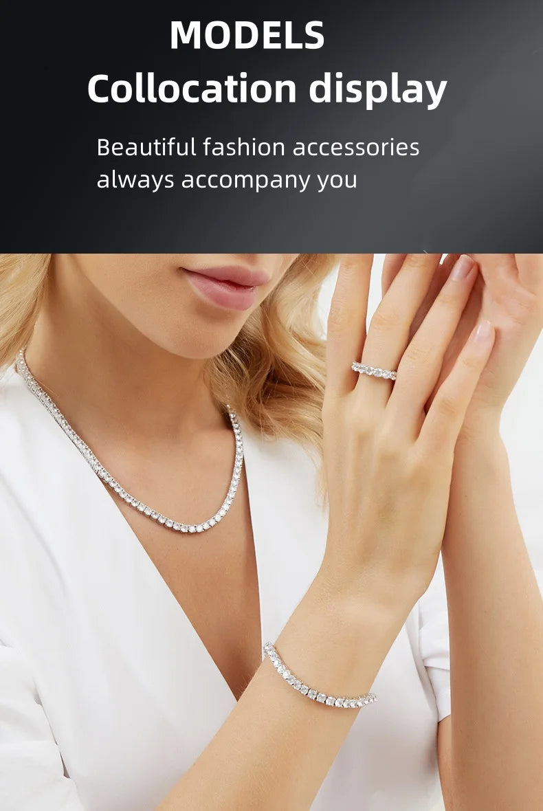 Great Sale Real S925 Sterling Silver Plated 18K Gold 5A Grade Zircon Black Tennis Bracelet for Men and Women Fashion Jewelry