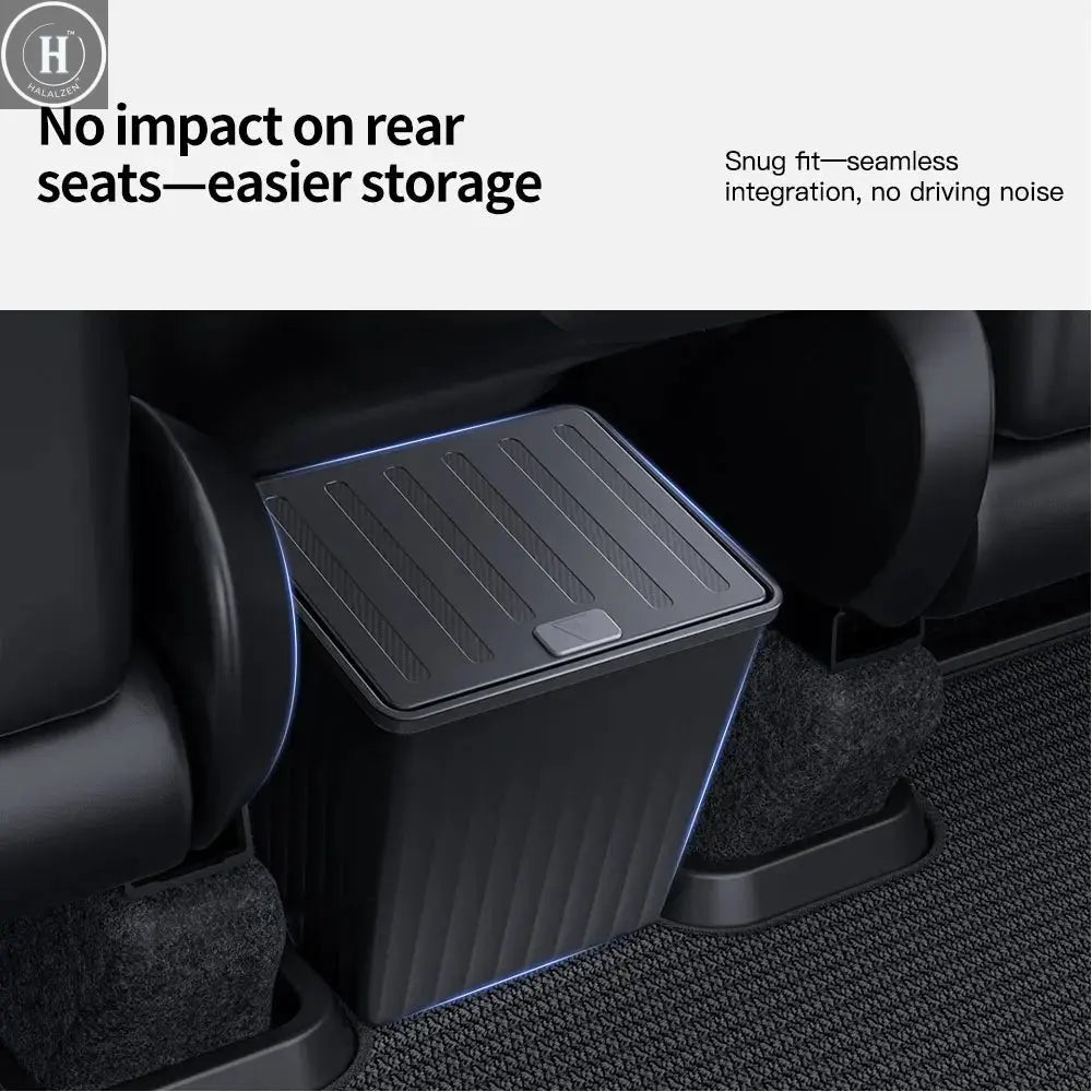 YZ For Tesla Model 3 Y Juniper Highland Rear Seat Storage Box Organizer Car Center Console Bins Backseat Trash Can Garbage Bag HALALZEN