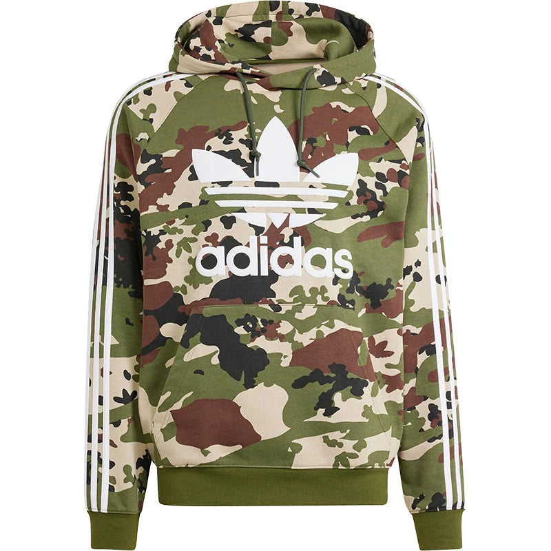 Adidas genuine Trefoil CAMO HOODIE Men's Sports Hooded Hoodie IS0209