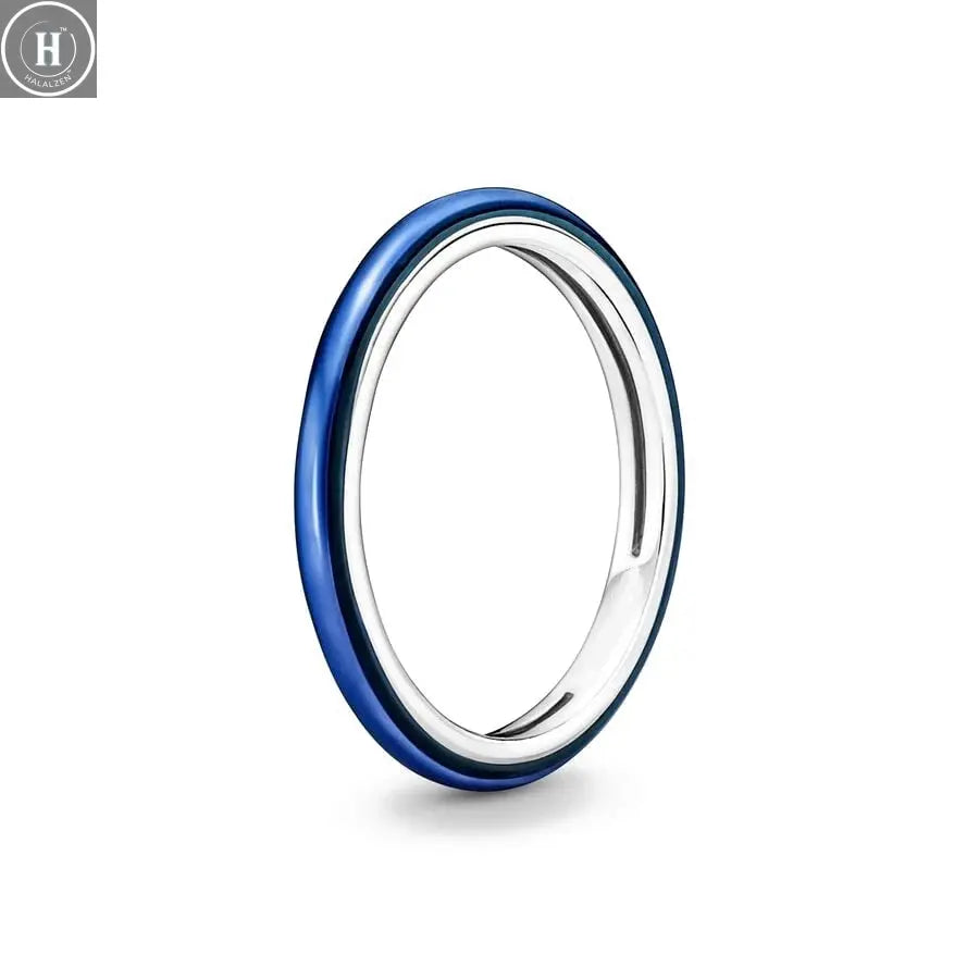 Hot Sale Original 925 Sterling Silver Women Finger Rings for Women Silver Love Heart Rhomboid Moon Star Luxury Jewelry Trinkets HALALZEN