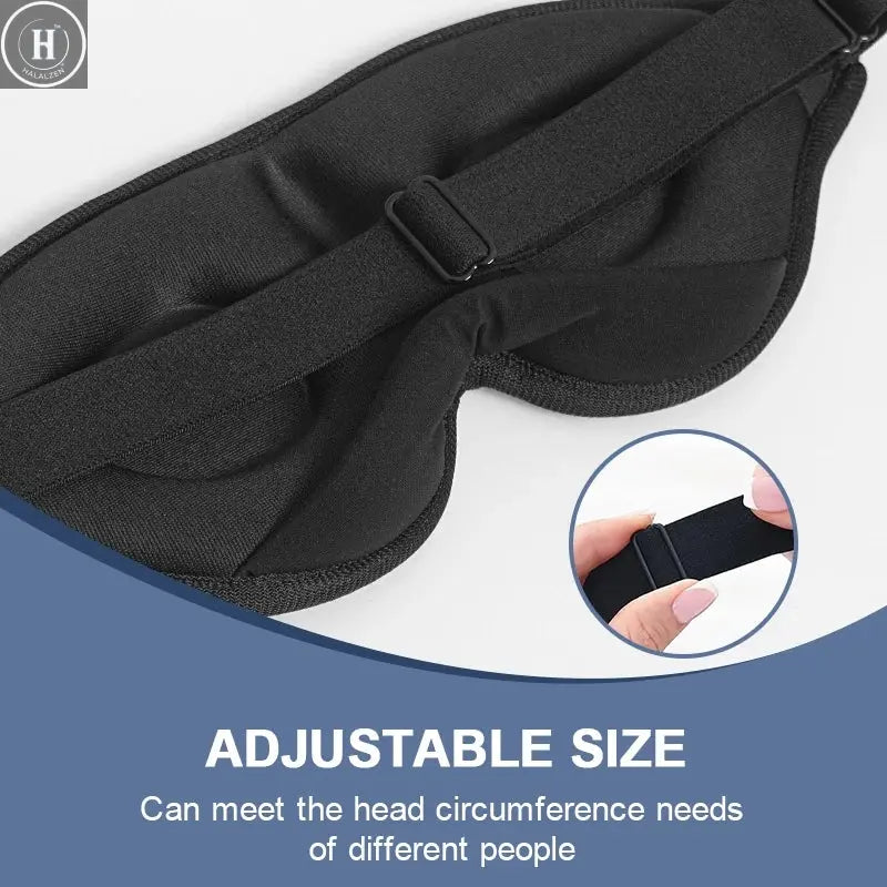 3D Three-dimensional Sleep Eye Mask Aviation Travel Memory Foam Concave Blackout Eye Mask Block Out Light With Women Men HALALZEN