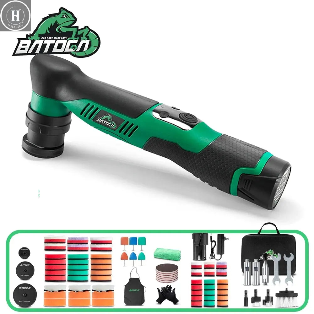 BATOCA S5 Cordless Mini Car Polisher 12V Micro Wireless Scratches Killer Car Polishing Machine Kit For Polishing Sanding HALALZEN