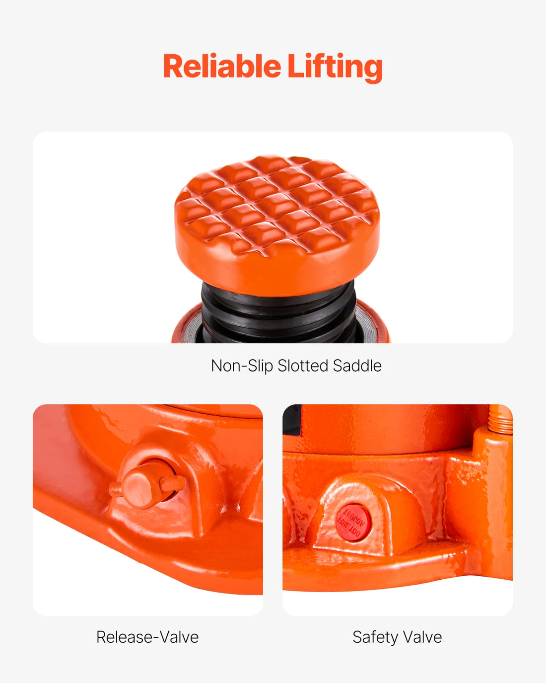 SucceBuy Hydraulic Bottle Jack 20/30/50 Ton Welded Bottle Jack with 3-Section Long Handle for Car Pickup Truck RV Auto Repair