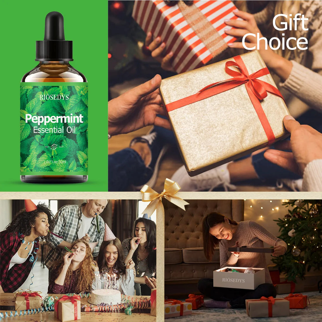 Peppermint essential oil, with its herbal scent, is suitable for aromatherapy diffusion and body massage,and also nourishes hair