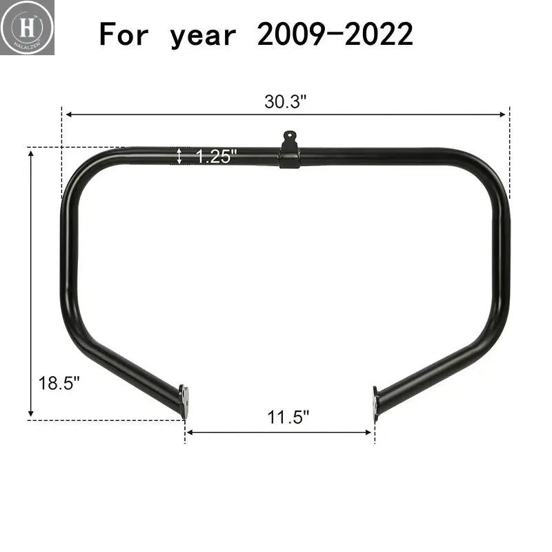 Motorcycle Bumper Engine Guard Highway Crash Bar For Harley Touring Road King Street Electra Glide FLHT FLTR 1997-2008 2009-2024 HALALZEN