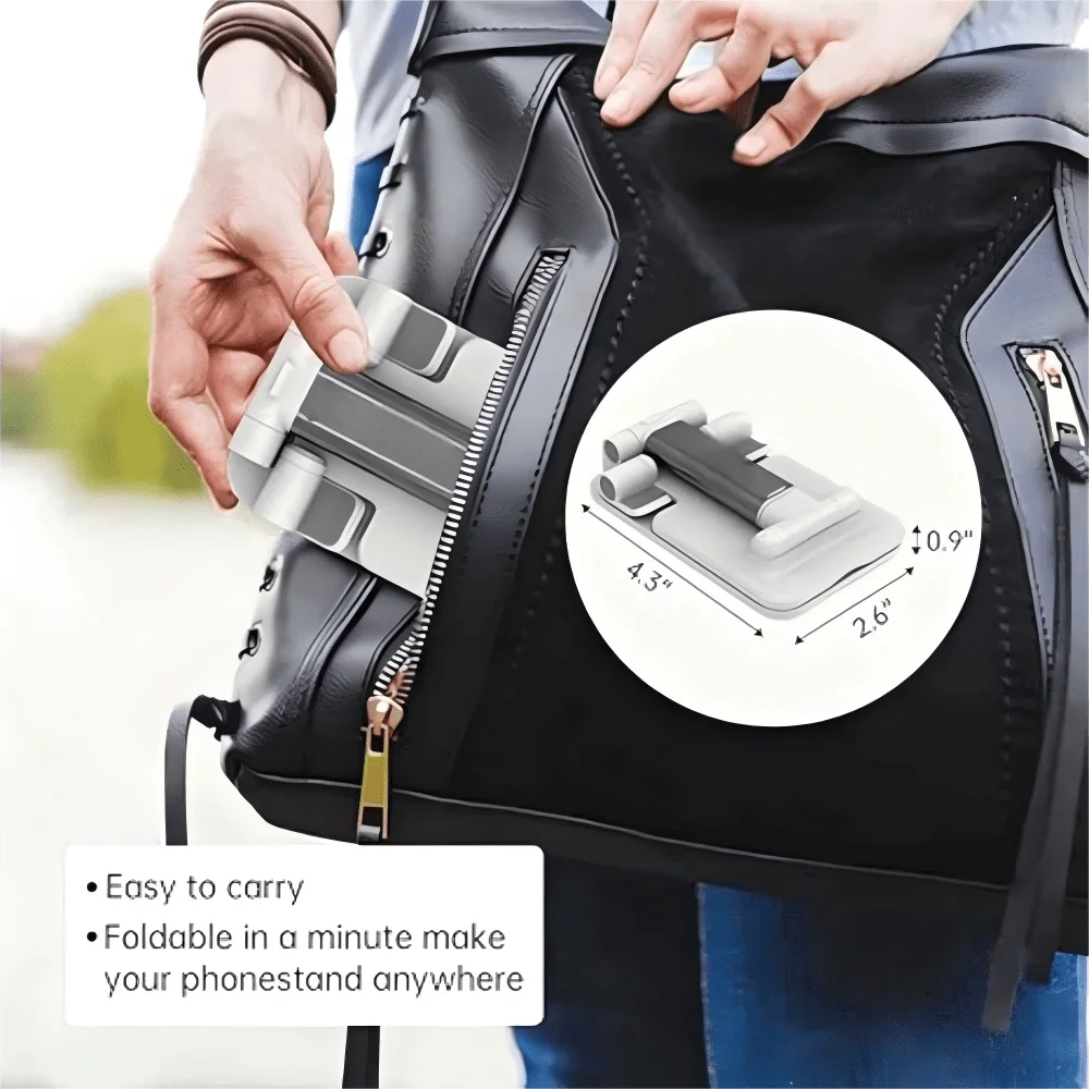 Adjustable Phone Stand for Desk – Foldable & Portable Holder for iPhone 16 15 14 13 12 & Android Great Gift for Family & Friends