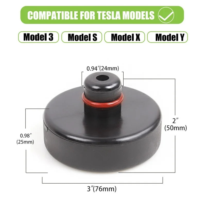 Rubber Floor Lifting Jack Pad Axle Stand Adapter Wear-resistant Support Chassis Car Tire Repair Tesla Model 3 S X Y