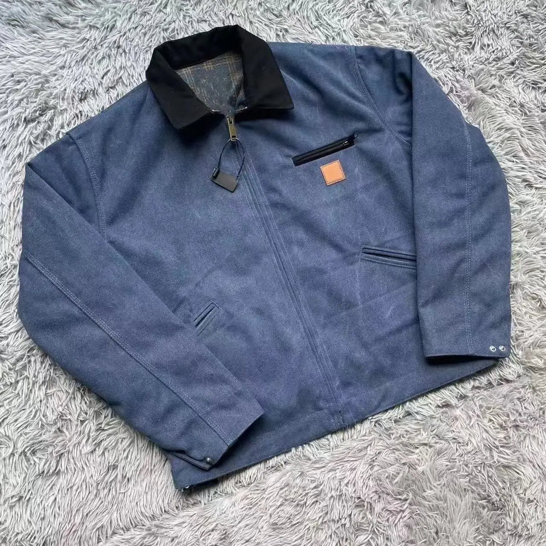 J97 Detroit American Vintage Washed Denim Tooling Jacket Canvas Jacket