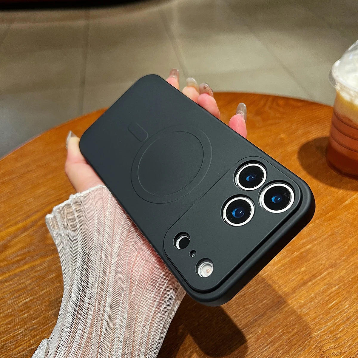 for iPhone 17 Pro Max 17 Air Case Magnetic Cover Mag-safe Liquid Silicone Lining All-round Camera ProtectPlease note phone model