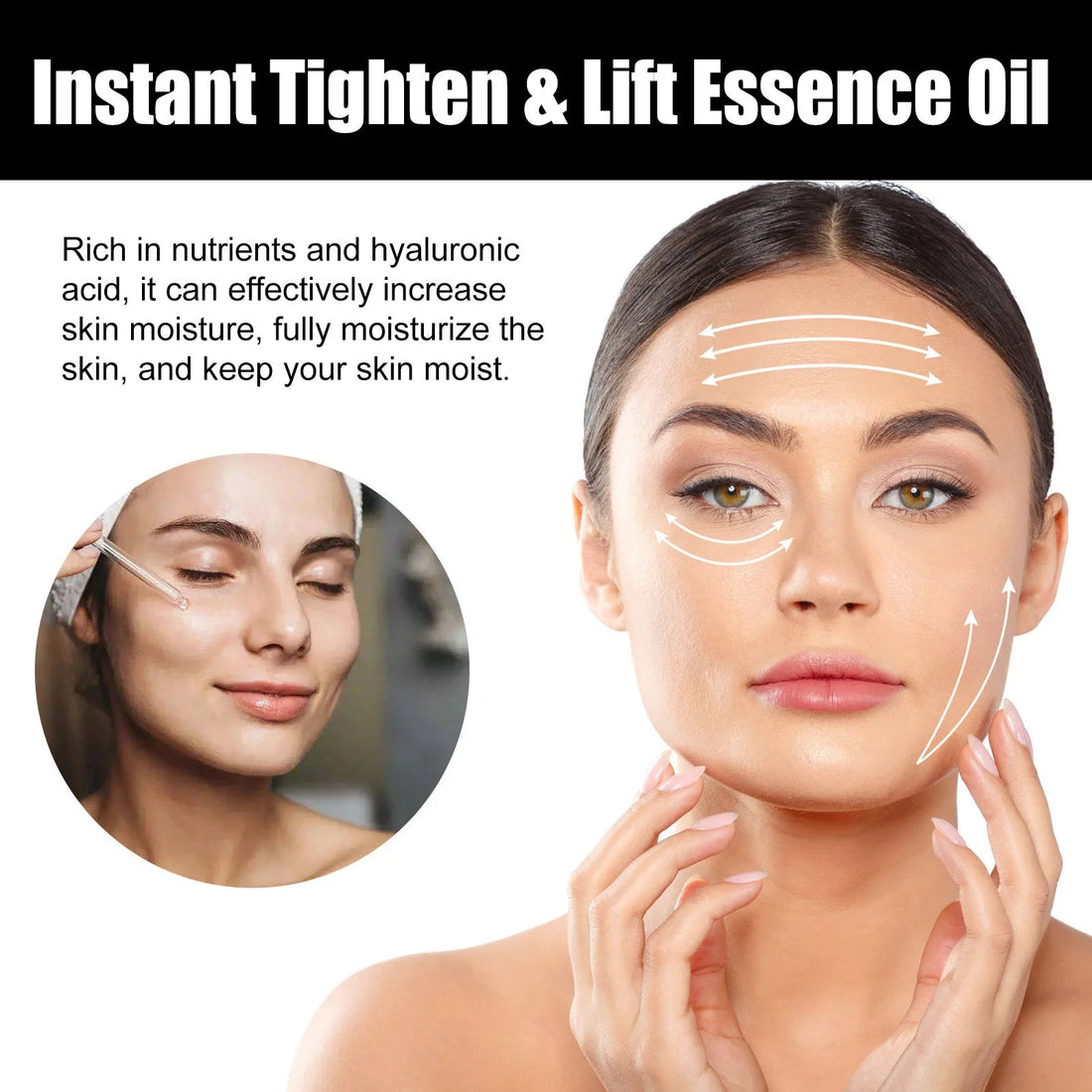 EELHOE Organic Natural Pure Essential Oil for Face Lifting Products Nourishing Skin Firming Sagging Anti Wrinkle Face Oil Serum HALALZEN