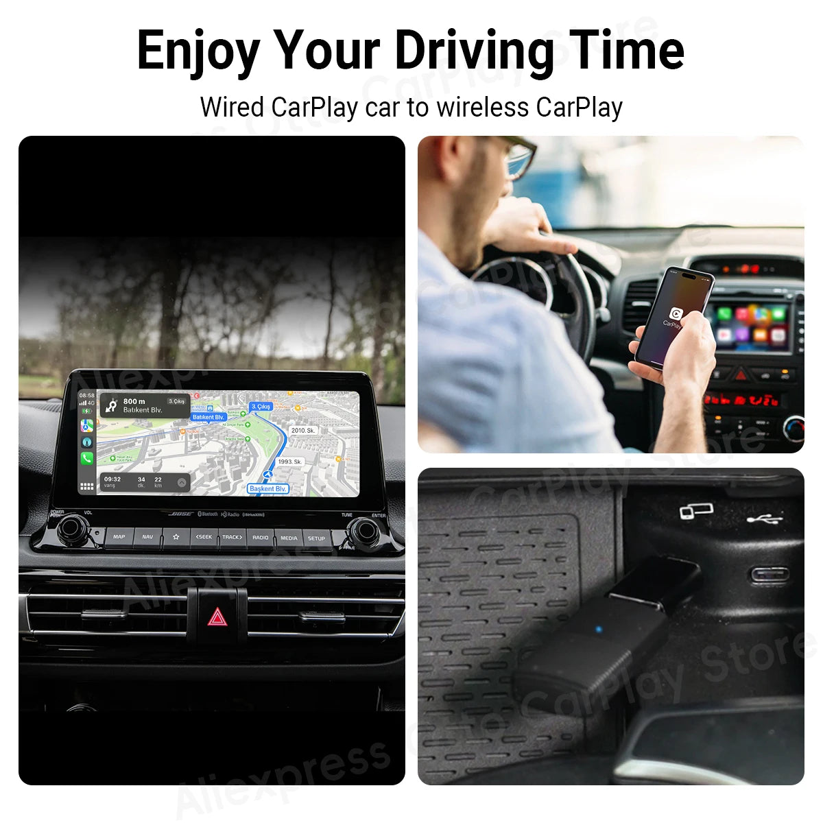 Mini Wireless CarPlay Adapter Car Accessories New 2024 Dongle for WiFi Bluetooth Connect Car Play Plug and Play Smart Systems