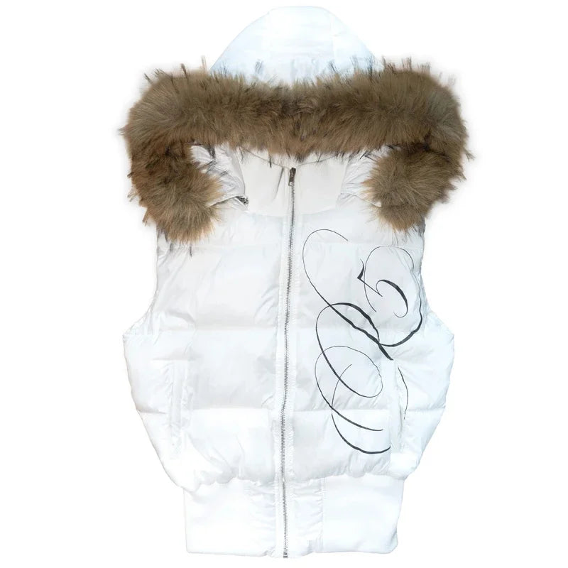 American fashion brand letter pattern printed oversized hoodie women's Y2K street hip-hop loose Harajuku zipper sweatshirt