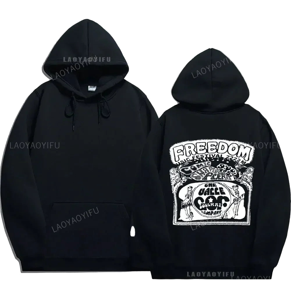 Gary Hoodies Double Sided Men's Women's Sweatshirt Unisex Long-sleeved Hoodie Size XS-3XL