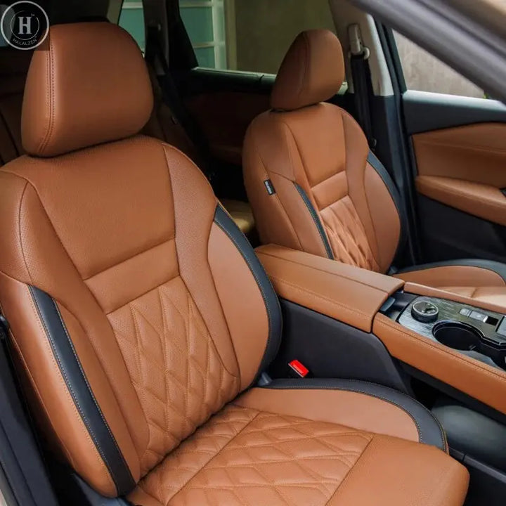 Custom Fit Car Accessories Seat Covers 5 Seat 7 Seat Leather for Nissan Series Sunny Sentra Armada Rogue Qashqai for TOYOTA HALALZEN