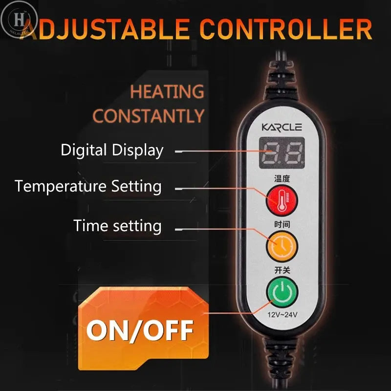 Heated Car Seat Cover Fleece Graphene Fast Car Seat Heater 12/24V Warm Plush Seat Protector Car Heating Mat Winter Seat Cushion HALALZEN