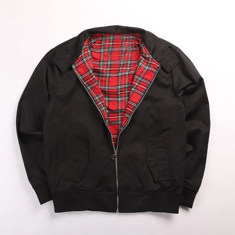 Mens American Workwear Harrington Jacket G9 Waterproof Retro Punk Motorcycle Coat Spring Autumn Fashion Men's Spring and Autumn