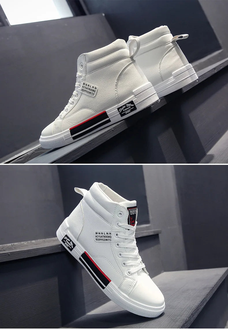 High-Top Casual Shoes for Men Non-Slip Student Male Sneakers New Winter Footwear