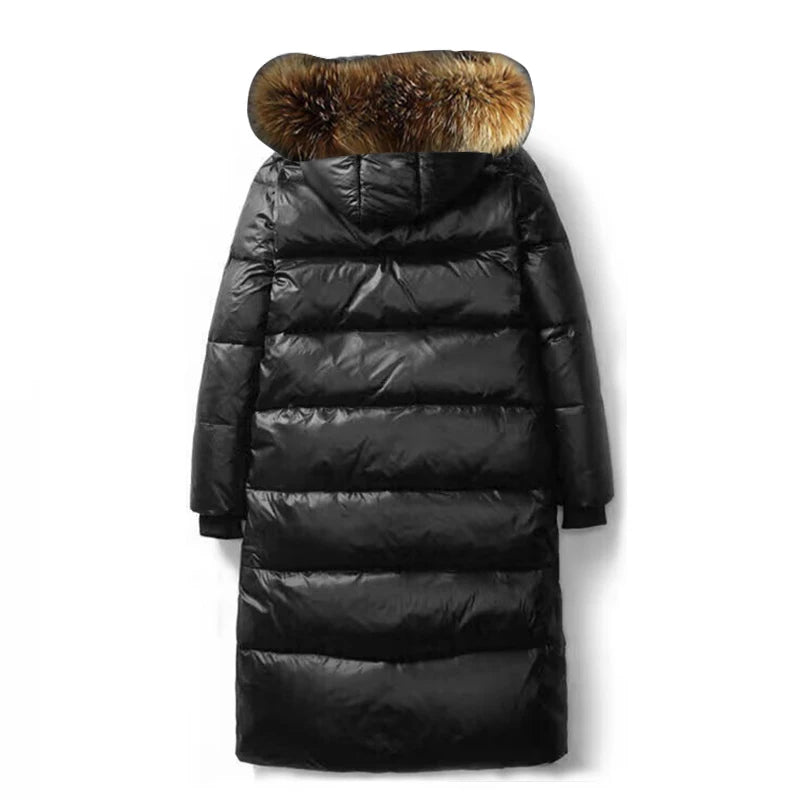 Big Fur Parkas Waterproof Winter Jacket Women 2024 Korean Hooded Winter Warm Down Jacket Female Long Parkas Women Winter Coat