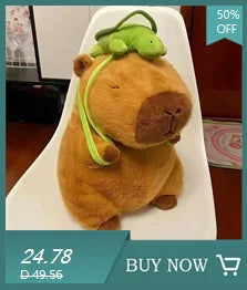 Rytanda Capybara Clap Circle Toys Slap Snap Wrap Wristband Bracelet Capybara Plush Hand Ring Fun Pop Circles Kids Christmas Gift