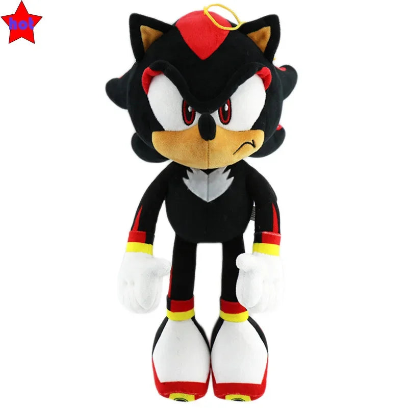 33cm Sonic High Quality Plush Toy Cartoon The Hedgehog Doll Tails Shadow Soft Stuffed Anime Christmas Birthday Gift For Kids