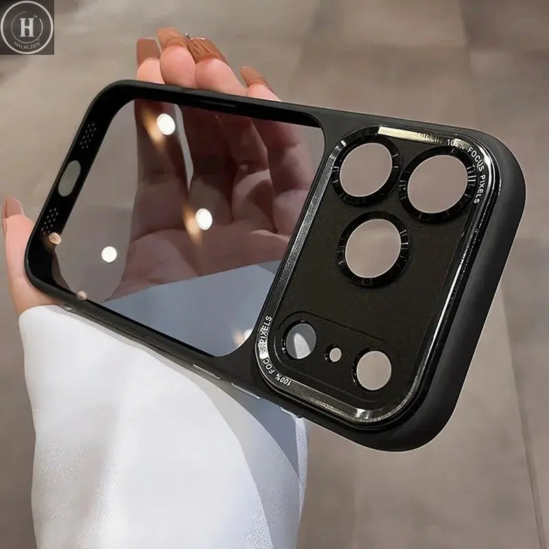 Luxury Transparent Phone Case for iPhone 11 12 13 14 15 16 17 Pro Max Plus Air Clear Protection Shockproof Bumper Cover Halalzen UK