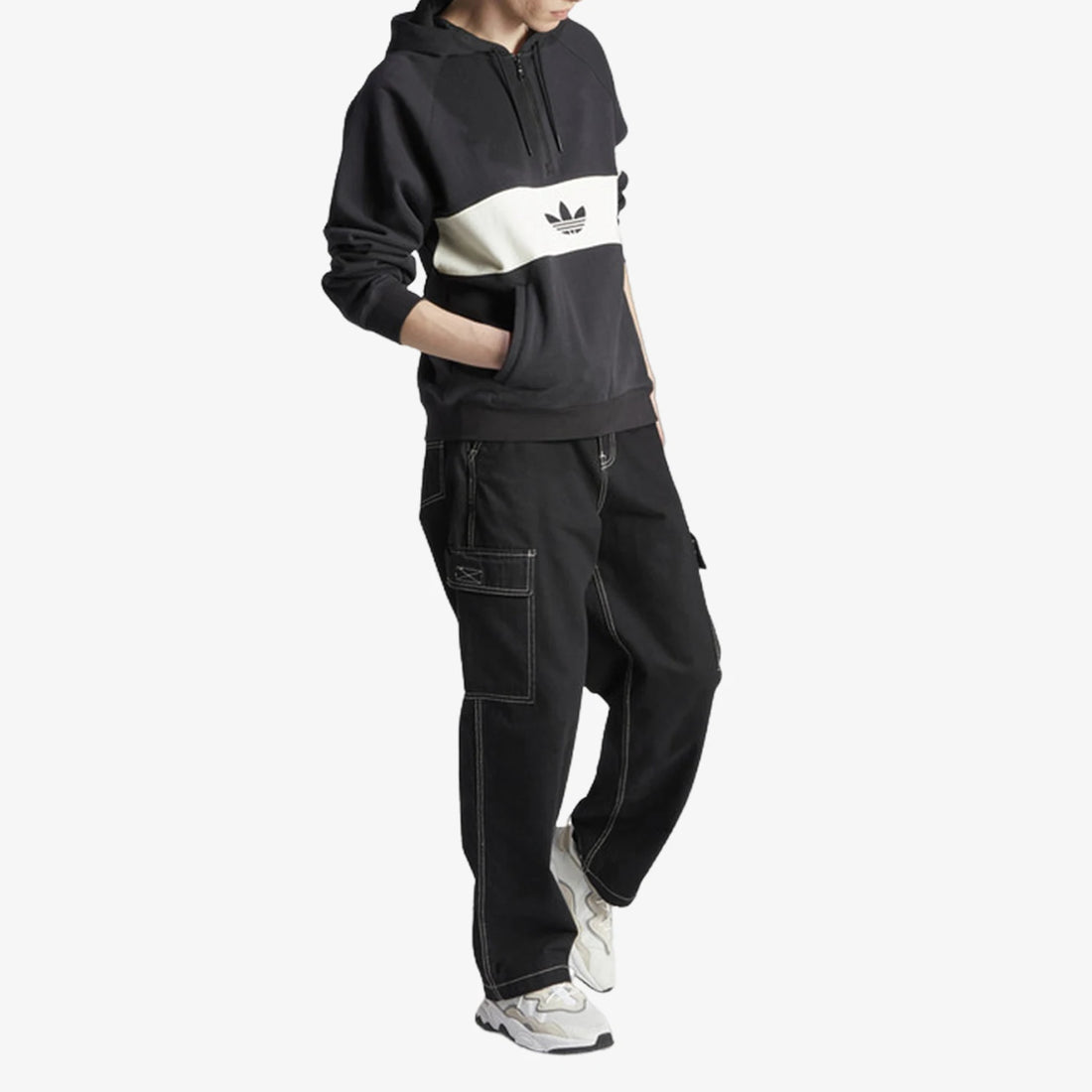 Adidas genuine Originals Men's Color Block Hooded Casual Hoodie IP9488