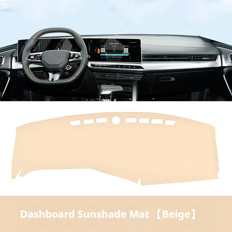 For MG ONE Leather Car Dashboard Sun Shade Mat Instrument Desk Non-slip Cover leather Accessories Interior Mouldings