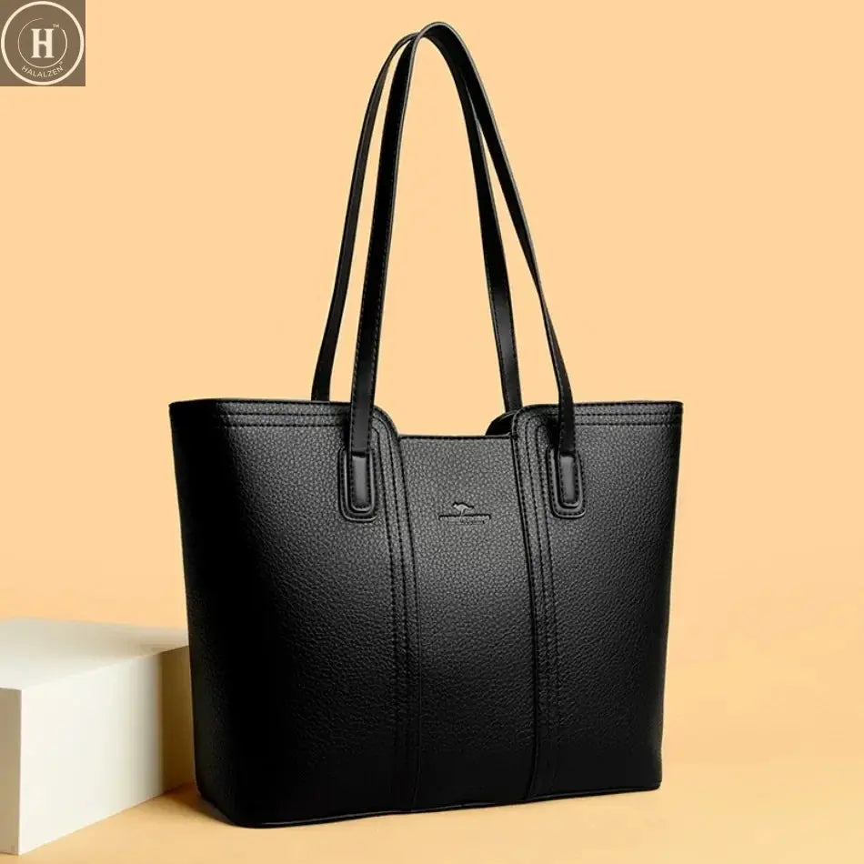 Genuine Brand Women Bags Designer High Quality Soft Leather Large Women 2024 Shoulder Bag Messenger Handbag Shopping Messenger HALALZEN