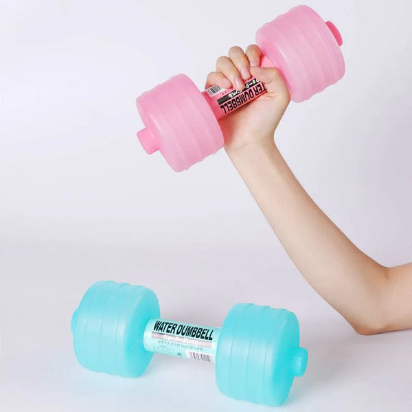 1kg Comprehensive Home Water Flooding Dumbbells For Fitness Aquatic Barbell Gym Weight Loss Exercise Women Accessories