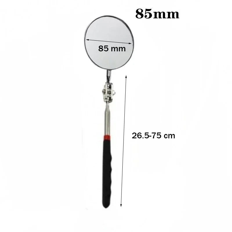 Inspection Mirror LED Light Telescoping Mirrors 360 Rotation Mechanic Tools Magnetic Mirror Telescopic Handle Repairing Tools