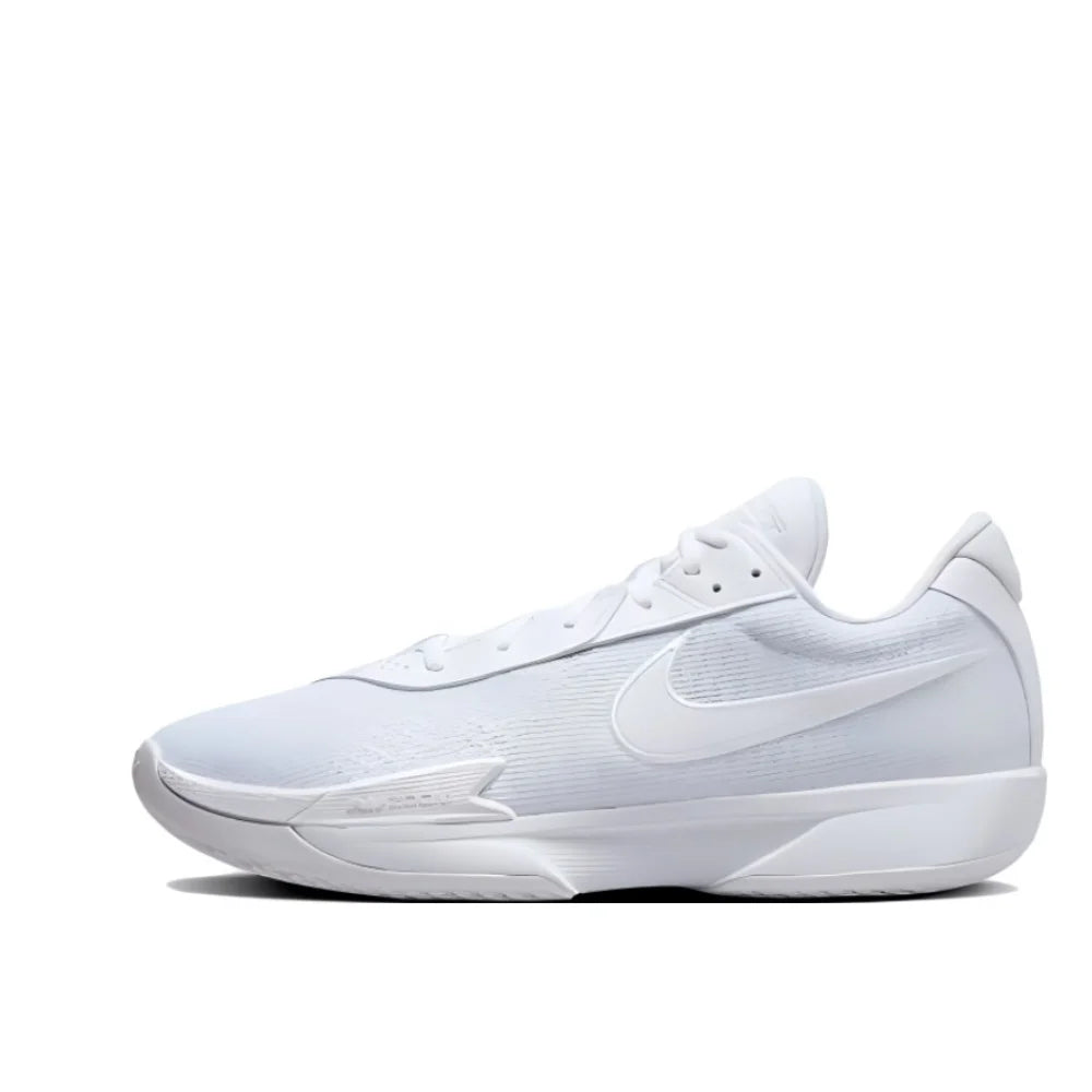 Nike Air Zoom G.T. Cut Academy Men's Low Top Basketball Shoes Comfortable Shock Absorbing Athletic Shoes Gray and White Colorway