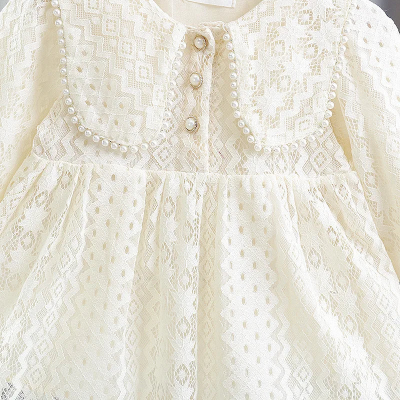 Lace Long Sleeve Dresses Baby Girls Cloths