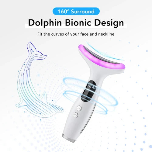 7-Color LED Face &amp; Neck Lifting Massager