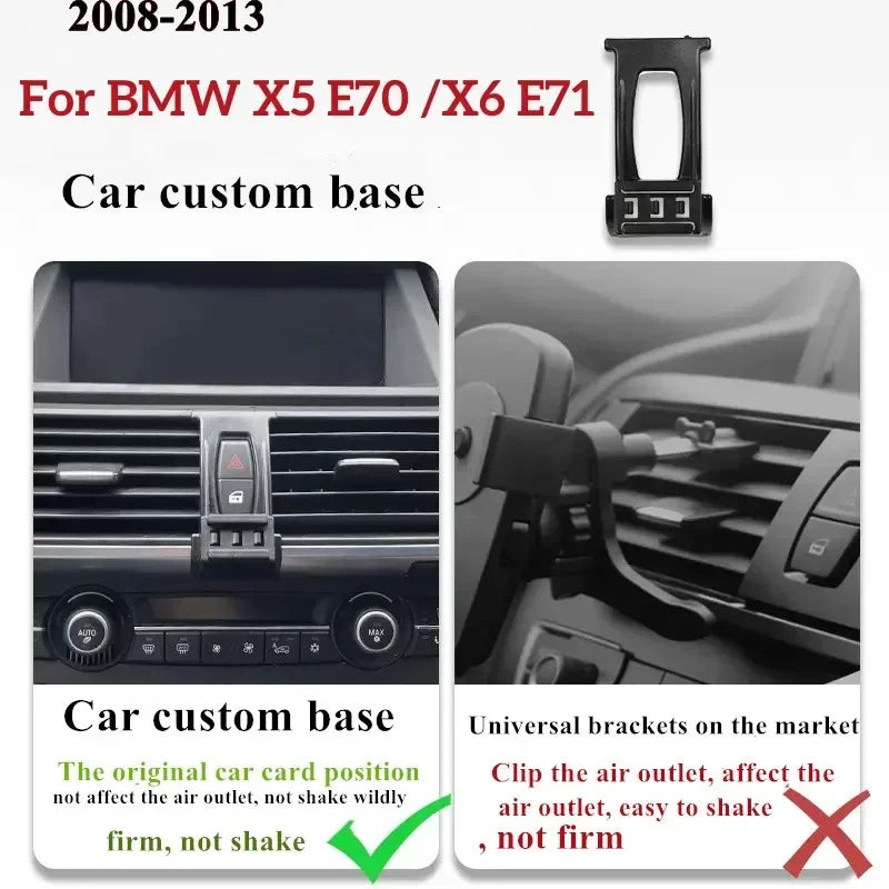 2008-2014 For BMW X5 E70 X6 E71 Mobile Phone Holder Wireless Charger Car Cell Phones Mount Navigation Bracket GPS Support