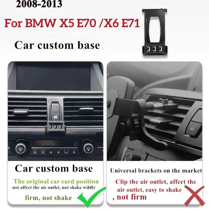 2008-2014 For BMW X5 E70 X6 E71 Mobile Phone Holder Wireless Charger Car Cell Phones Mount Navigation Bracket GPS Support