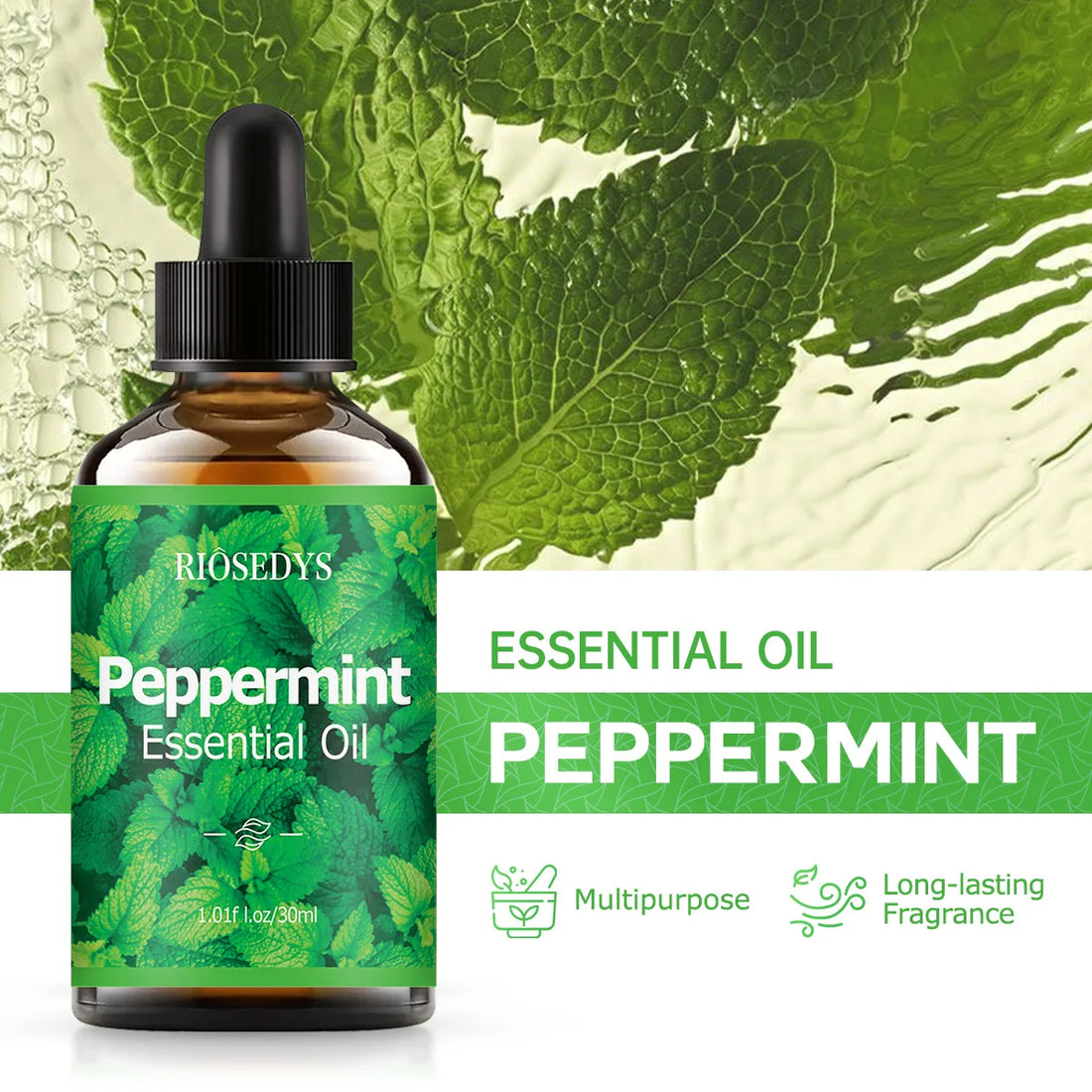 Peppermint essential oil, with its herbal scent, is suitable for aromatherapy diffusion and body massage,and also nourishes hair