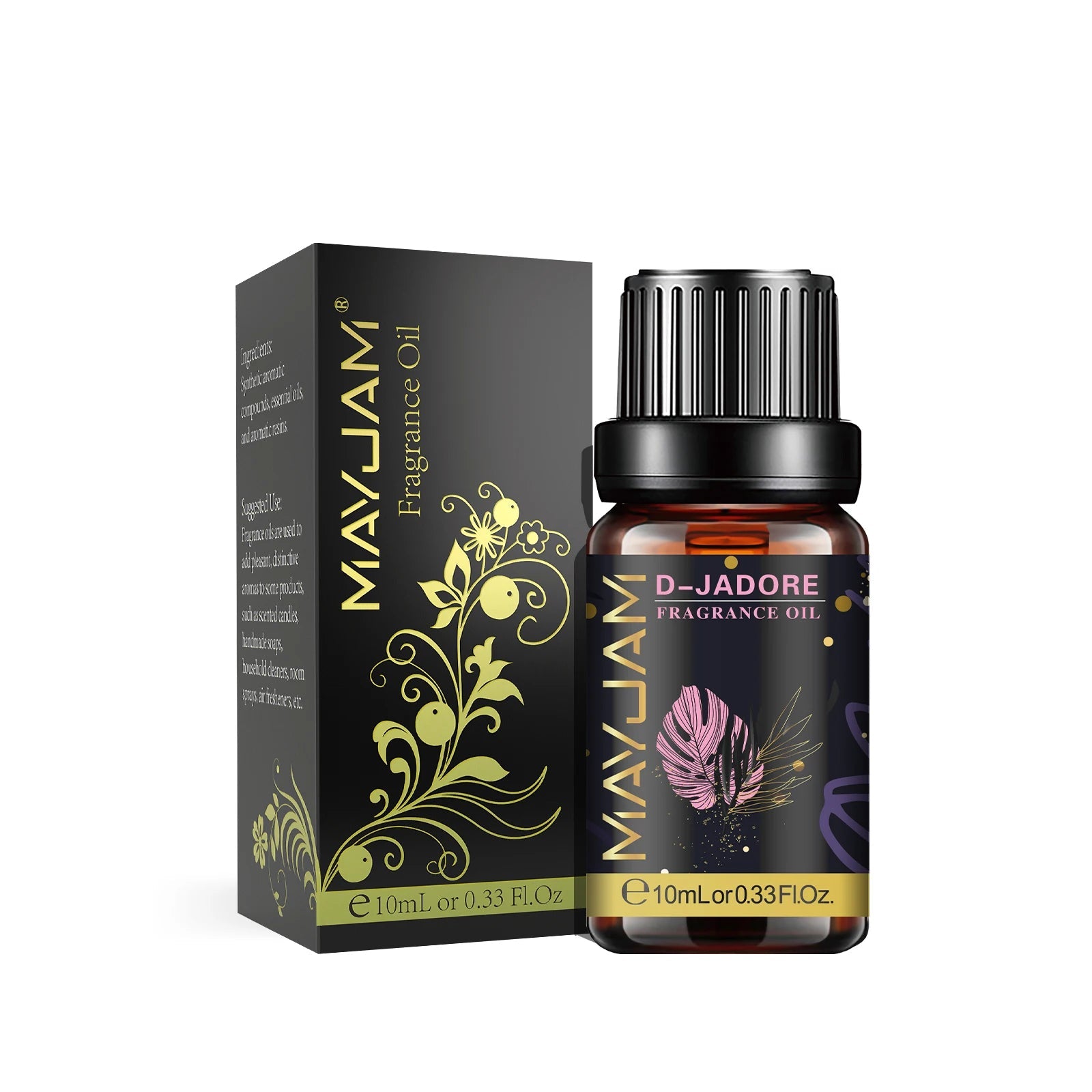 MAYJAM Fragrance Oil White Musk Vanilla Coffee La Vie Est Belle D-Jadore Black Orchid Bubble Gum Freesia HALALZEN