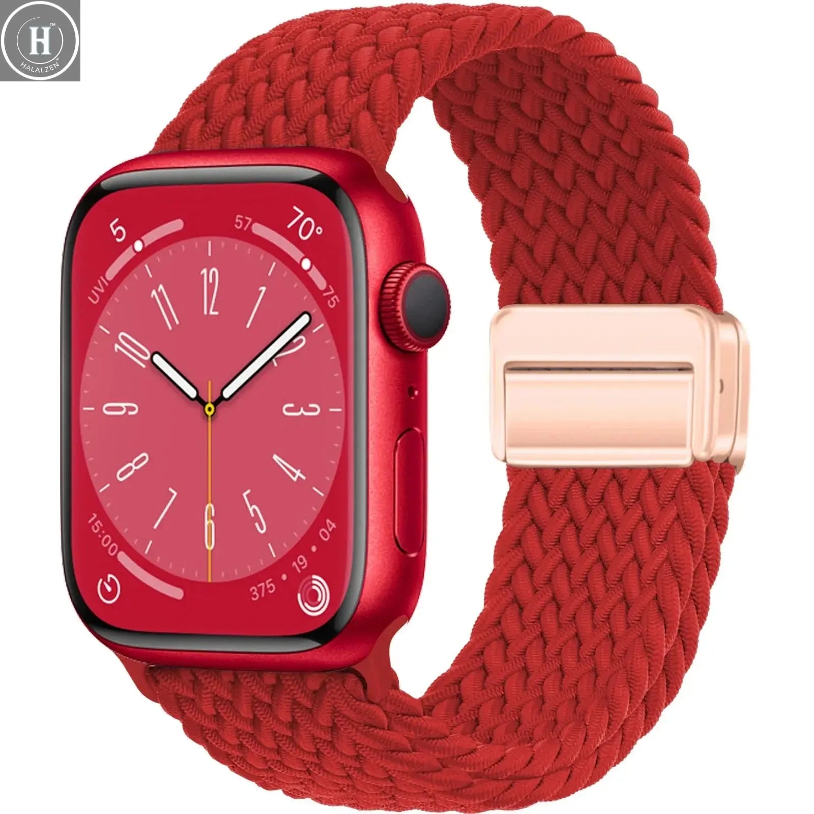 Braided Strap For Apple Watch Bands 40mm 45mm 41mm 44mm 42/46mm 49mm magnetic Bracelet iWatch series se 7 5 6 8 9 10 11 Ultra3 2 HALALZEN