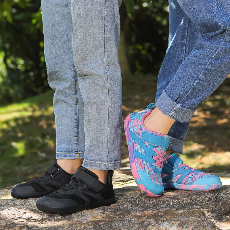 Children's Outdoor Casual Sports Shoes Wide Palm Fitness Anti-slip Breathable Barefoot Sneaker Shoes Soft sole For Boy and Girl