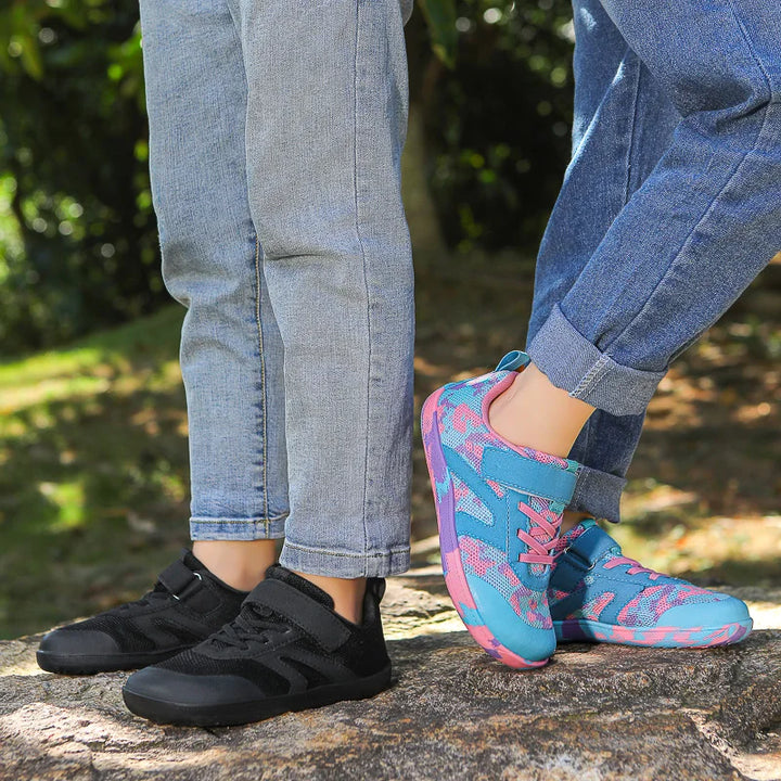 Children's Outdoor Casual Sports Shoes Wide Palm Fitness Anti-slip Breathable Barefoot Sneaker Shoes Soft sole For Boy and Girl