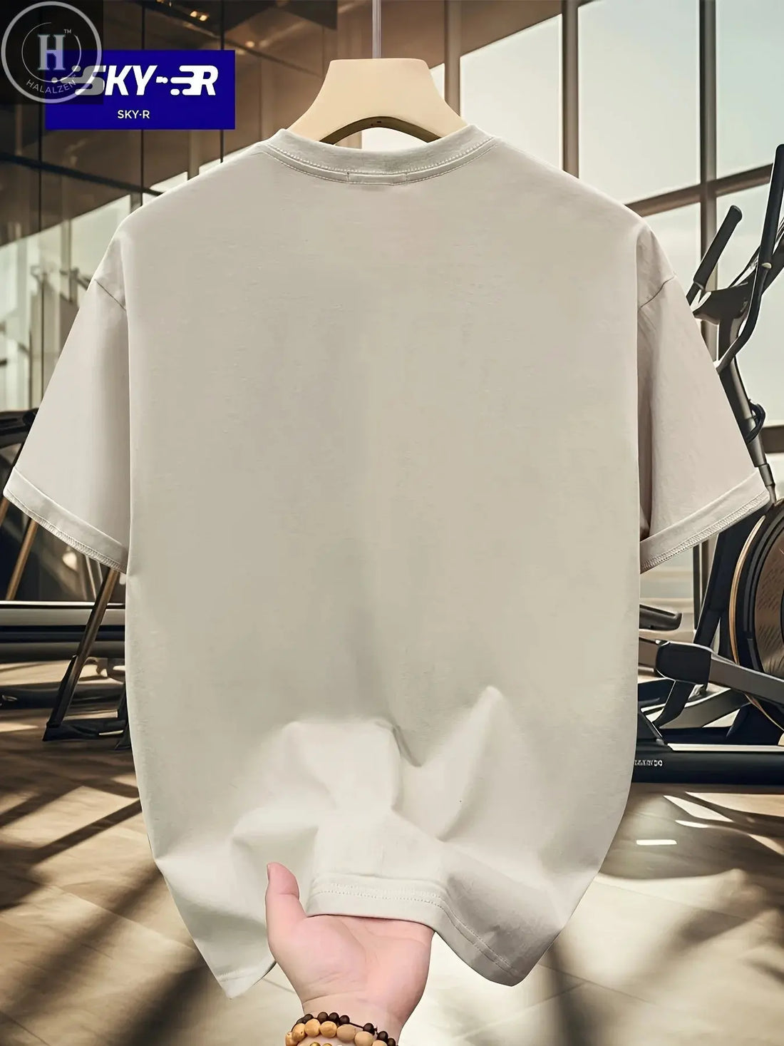 Summer Men's 100% Cotton Casual Sports Loose Large Size Letter Pattern Printed Comfortable Round Neck Short Sleeve T-shirt Top HALALZEN