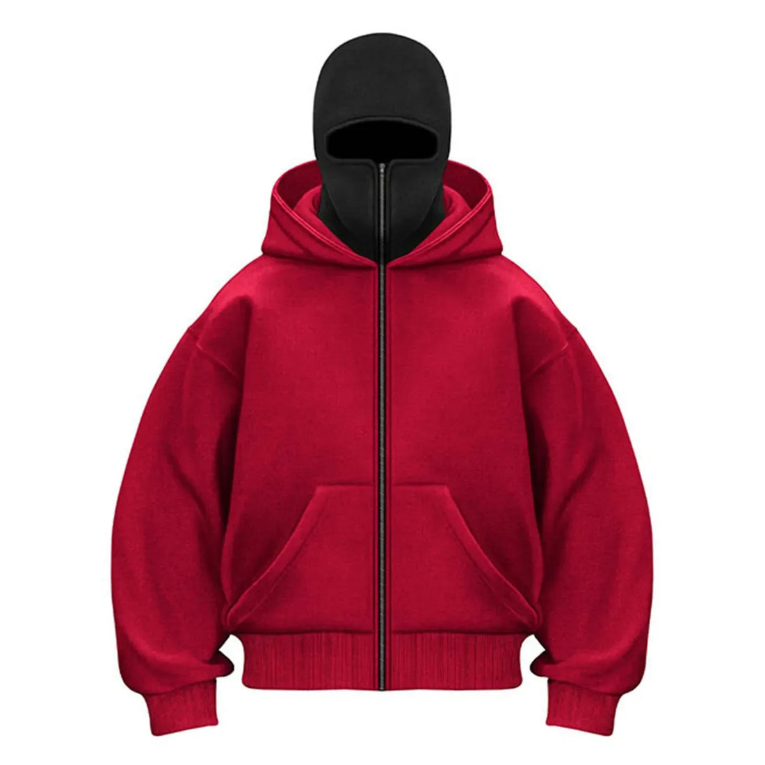 Ins Trendy Brand Double Hat Hooded Hoodie Jacket Men's and Women's Same Style Loose Zipper Couple