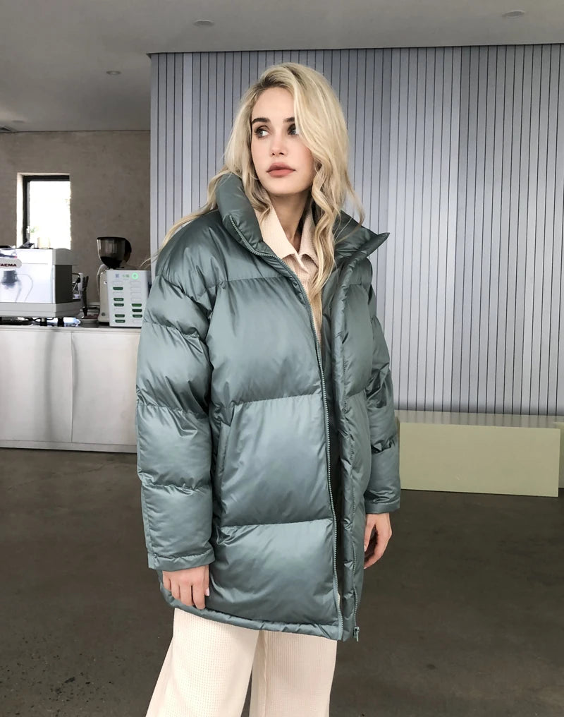 Thick Warm Fluff Parka For Women, Female Winter Jacket, Stylish Coat, Waterproof Outerware, New, Hot, 2024